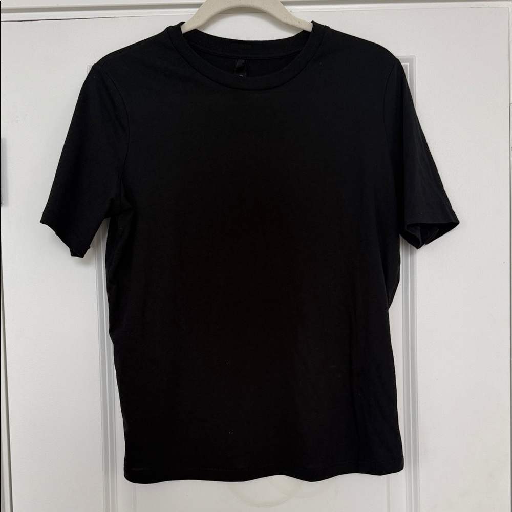 Skims Black Crew Neck T-Shirt
